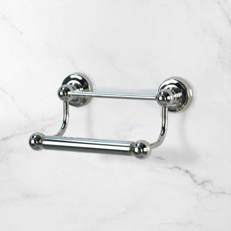 Traditional Bar Toilet Paper Holder - Polished Nickel