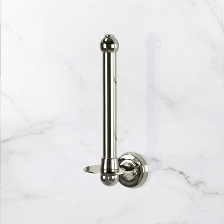 Traditional Spare Toilet Roll Holder - Polished Nickel