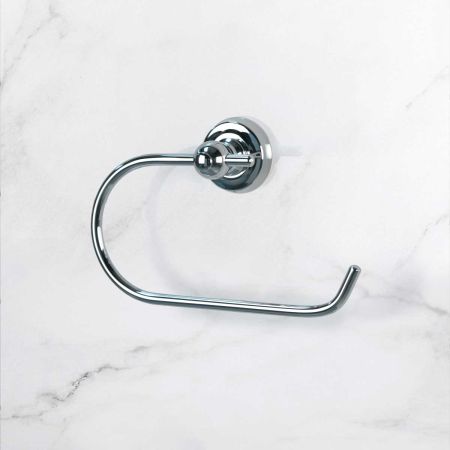 Traditional Wire Toilet Paper Holder - Chrome