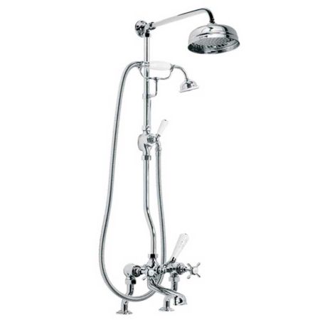 Lefroy Brooks Classic Bath Shower Mixer With Riser Kit