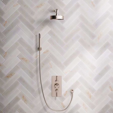 Elbe Dual Outlet Shower Kit - Concealed Valve - ML - Handshower Hook