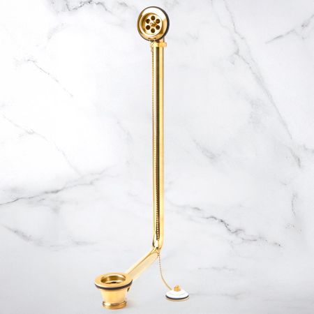 Exposed Overflow Waste - Living Brass