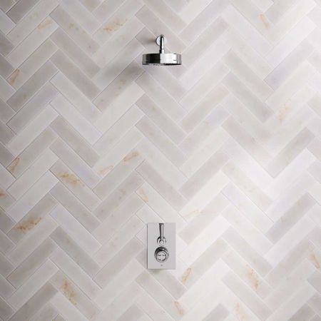 Klee Single Outlet Concealed Shower with 8" Rose - Metal Lever