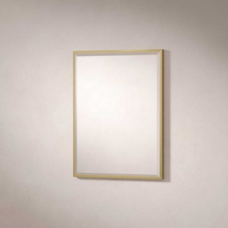 Traditional Fixed 18" x 24" Rectangular Mirror - Timeless Brass