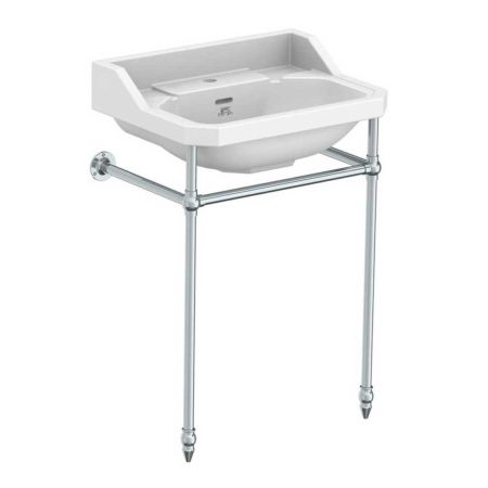 Lefroy Brooks Charterhouse One Tap Hole Basin & Chrome Washstand