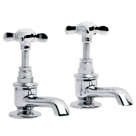 Lefroy Brooks Classic Bath Pillar Taps (Pair) 3/4" LB1154