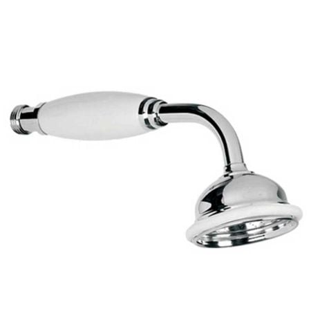 Lefroy Brooks Classic White Porcelain Handled 2 1/2" Apron Rose Handset LB2136