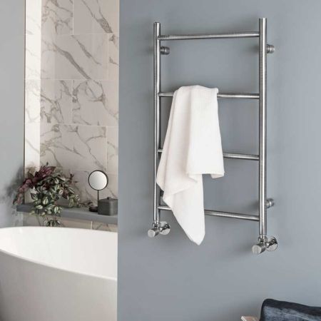 Vogue Pure Brass Base - Heating Only - Wall Mounted - Chrome