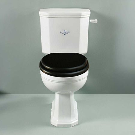 Silverdale Empire Close Coupled Toilet With Chrome Fittings