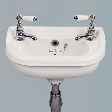 Silverdale Victorian Micro Basin 2 Tap Hole
