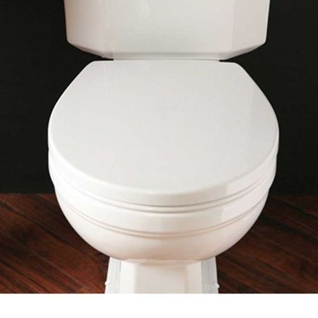 Silverdale White Acrylic Toilet Seat With White Soft Close Hinge