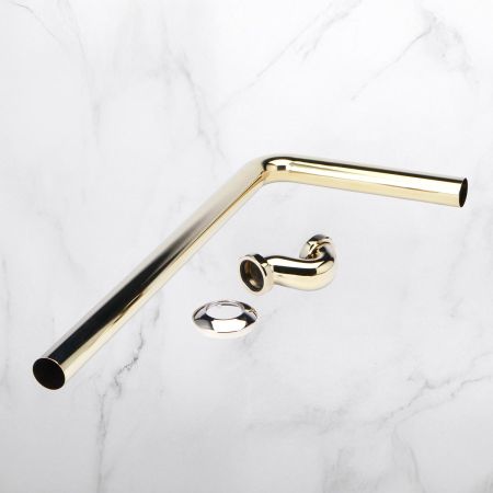 Shallow Seal Bath Trap Longer - Living Brass