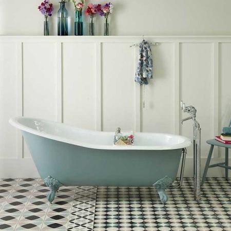 The Dawlish Victorian Slipper Cast Iron Bath