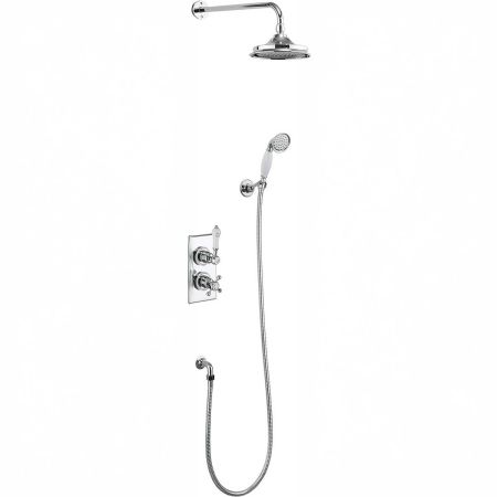 Burlington Trent Thermostatic Two Outlet Concealed Divertor  Shower Valve