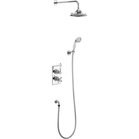 Burlington Trent Thermostatic Two Outlet Concealed Divertor  Shower Valve