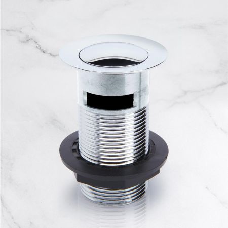 Slotted Click Clack Waste - Chrome