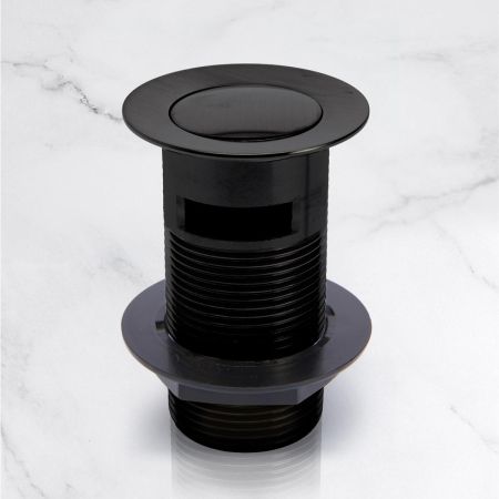 Slotted Click Clack Waste - Matt Black