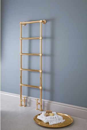 Vogue Ballerina Brass Base - Heating Only - Floor Mounted - Polished Brass