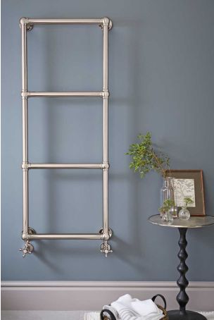 Vogue Ballerina Brass Base - Heating Only - Wall Mounted - Polished/Bright Nickel