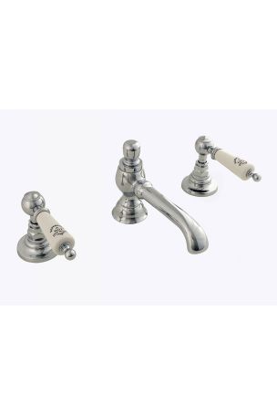 Silverdale Berkeley Three Hole Basin Mixer Tap