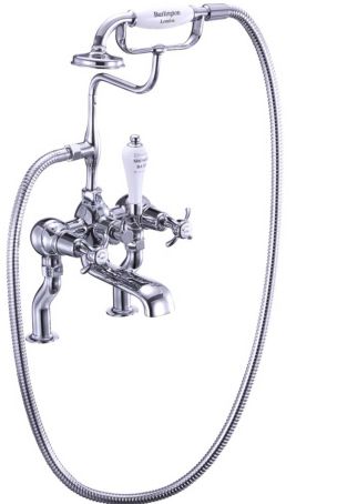 Burlington Anglesey Bath Shower Mixer - Deck Mounted