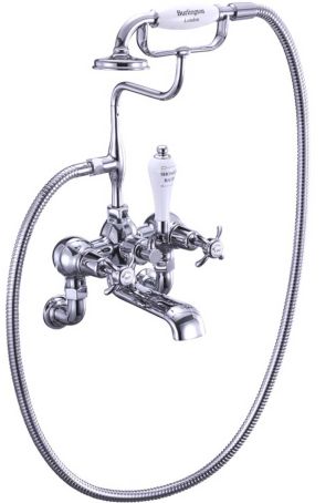 Burlington Anglesey Bath Shower Mixer - Wall Mounted