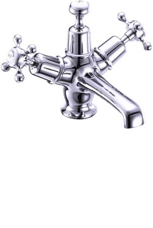 Burlington Claremont Basin Mixer with Click-Clack Plug