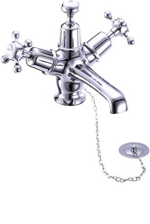 Burlington Claremont Basin Mixer with Plug and Chain