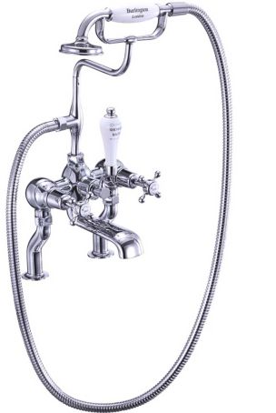 Burlington Claremont Bath Shower Mixer - Deck Mounted