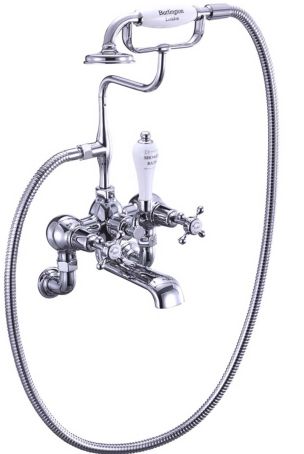 Burlington Claremont Bath Shower Mixer - Wall Mounted