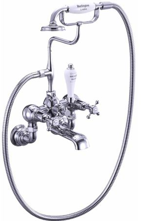 Burlington Claremont Regent Bath Shower Mixer - Wall Mounted