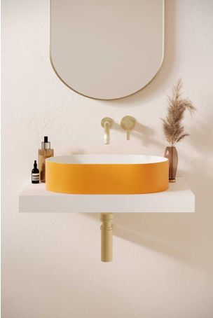 Caspar Stone Countertop Basin - Daffodil Yellow