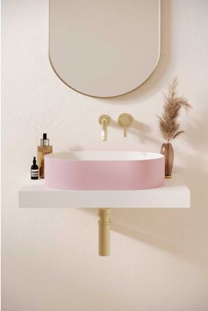 Caspar Stone Countertop Basin - Ice Hot Pink