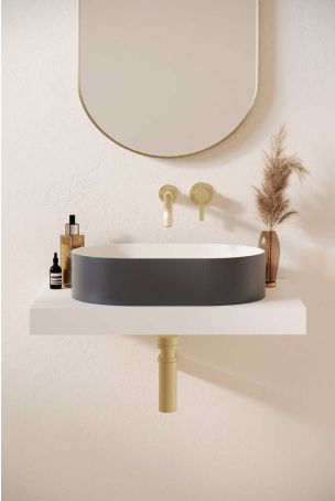 Caspar Stone Countertop Basin - Slate Grey