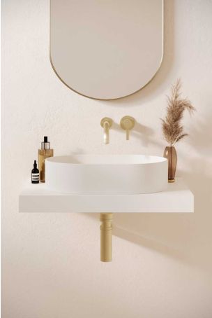 Caspar Stone Countertop Basin - White