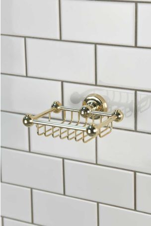 Traditional Wall Mounted Soap Dish - Polished Brass