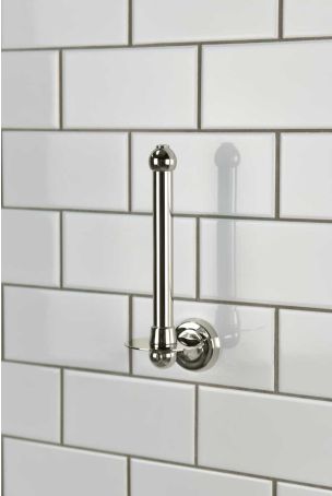 Traditional Spare Toilet Roll Holder - Polished Nickel