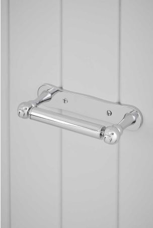 Traditional Dog Bone Toilet Paper Holder - Chrome	