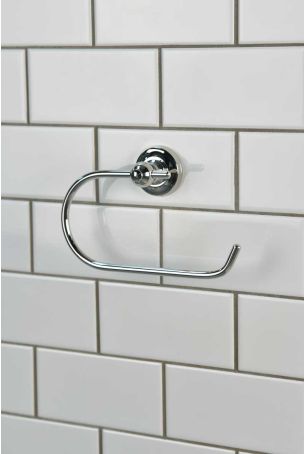 Traditional Wire Toilet Paper Holder - Polished Nickel