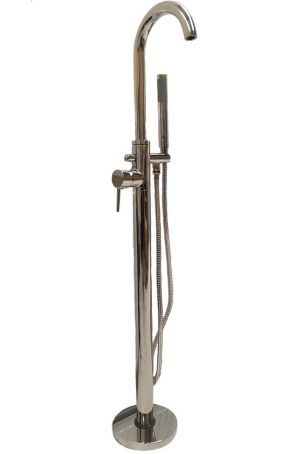 The Cast Iron Bath Company Contemporary Floor Mounted Bath Filler With Hand Shower