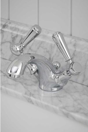 Linton Metal Lever Monobloc Basin Mixer Chrome