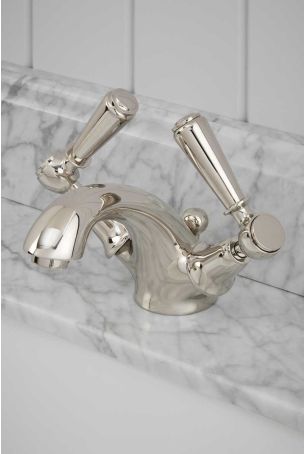 Linton Metal Lever Monobloc Basin Mixer Nickel