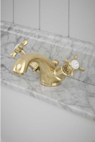 Aysgarth X Top Monobloc Basin Mixer Gold