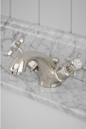 Aysgarth X Top Monobloc Basin Mixer Polished Nickel