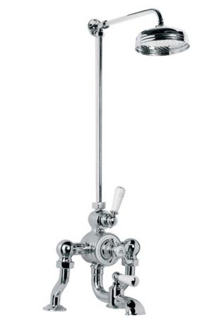 Lefroy Brooks Godolphin Deck Mounted Exposed Thermostatic Bath And Mixing Valve