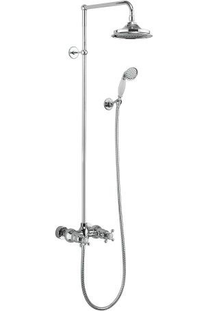 Burlington Eden Thermostatic Exposed Shower Bar Valve Two Outlet