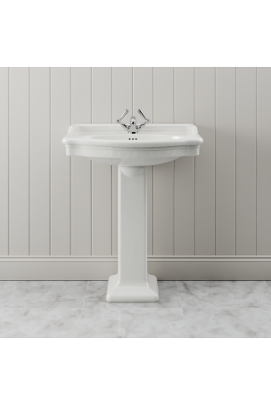 The Cast Iron Bath Company Esk Large Basin and Pedestal