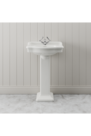 The Cast Iron Bath Company Esk Medium Basin and Pedestal