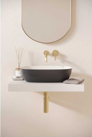 Felix Stone Resin Countertop Basin - Slate Grey
