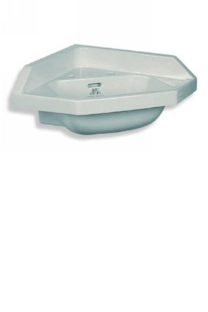 Lefroy Brooks Charterhouse Corner Cloakroom Basin (Two Tap Hole) LB7262